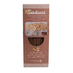 Sarducci di farina di riso rosso Ermes e mandorle sarde bio